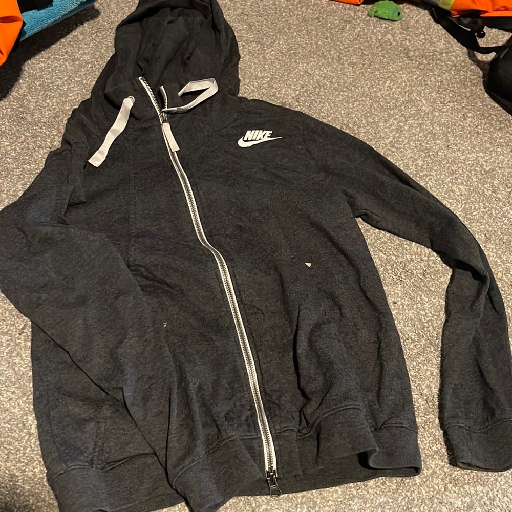 Grey Nike zip up